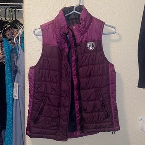 Purple puffer vest